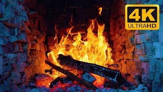 Beautiful Fireplace 4K ULTRA HD (3 Hours) & Fireplace Crackling Sounds 🔥 Relaxing Fireplace Ambience