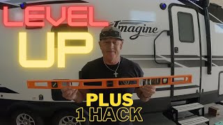 RV Leveling Plus One Scissor Jack Hack!!