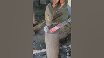 Forging a useful chisel from metal scrap part II #shorts #short #shortsfeed #shortvideo #diy #how