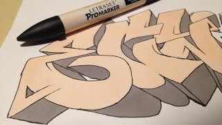 -EGYPT- Graffiti Time Lapse on paper.