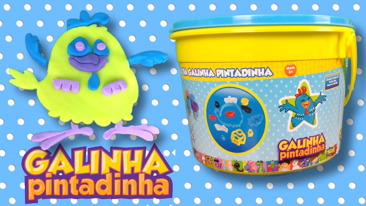 GALINHA PINTADINHA BALDÃO DIVERTIDO DE MASSINHA