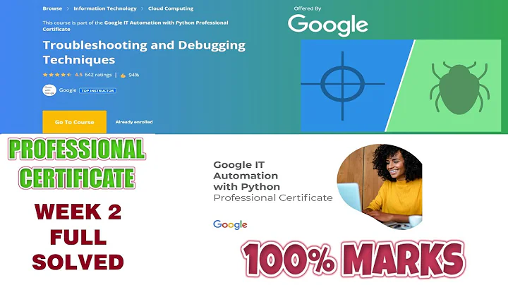 Troubleshooting & Debugging Techniques - Week 2 Solved || Coursera Google IT Automation with Python