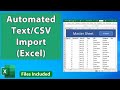 Automated text import in excel with file selection  the easy way  vba