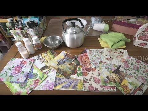 DECOUPAGE, Seni Menghias Dengan Tisu | TAU GAK SIH