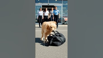 Supermarket Hero: Golden Retriever Puppy Saves Everyone #shorts #viral #dog