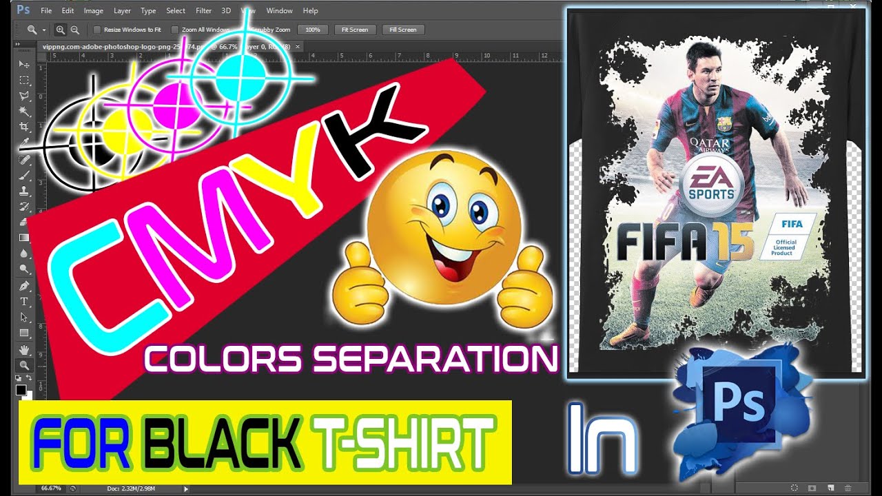 Basic tutorial in photoshop cs6 using CMYK Color Separation - YouTube