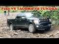 F150 vs Tundra vs Tacoma 4x4 OffRoad MUD ROCK Hill Climb - 3 of 4 Do Not Make It!!