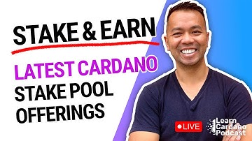 Latest Cardano Initial Stake Pool Offerings, New Cardano ISPO