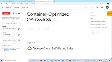 Container-Optimized OS: Qwik Start #quests #googlecloudfacilitator #gcp