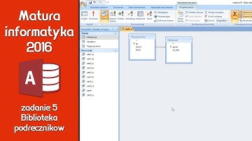 Zadanie 5 "Biblioteka podręczników" MS Access - Matura 2016 Informatyka Rozszerzona