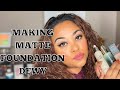 HOW TO MAKE MATTE FOUNDATION DEWY WITH DRUGSTORE MAKEUP/DEWY SKIN USING MATTE FOUNDATION