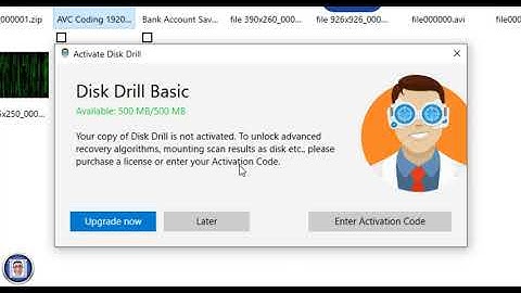 Recover Your lost datas With DISK DRILL even with the free Version