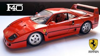 Reviewing the 1/18 Ferrari F40 by Bburago