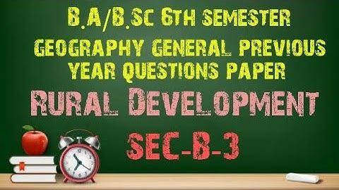 B.A/B.Sc 6th sem geography general previous year #question paper #Calcutta #university #1_2_lean