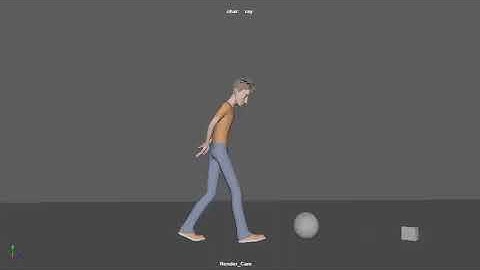 Walk to Run Character Animation made in Maya