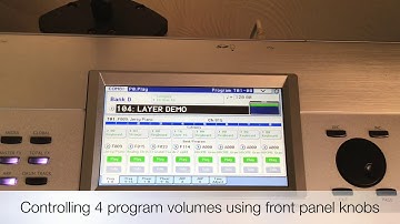 Korg Krome controlling multiple layer volumes using front panel knobs WITHOUT using any IFX.