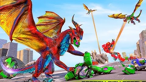 Dragon Robot Horse Game - Excavator Robot Car Game Free Crime Action Games 2018 Android Gameplay
