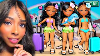 TRIPLET SISTERS GO TO SANTORINI IN BERRY AVENUE ⭐ (Berry Avenue)