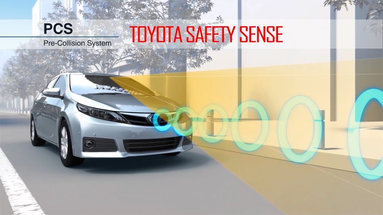 Toyota Pre Collision System (PCS) / Toyota Safety Sense - YouTube
