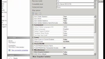 SQL Server 2012 how to create database