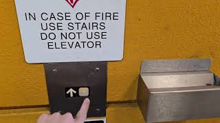 4 Dover Traction Elevators (1 Out of Service) at the Orange Parking Garage at the Westfield Mall