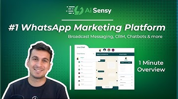 #1 Whatsapp based Marketing, Chatbot & CRM Platform | AiSensy Demo | Official Whatsapp Business API
