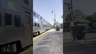 Metra train  department from Deerfield IL