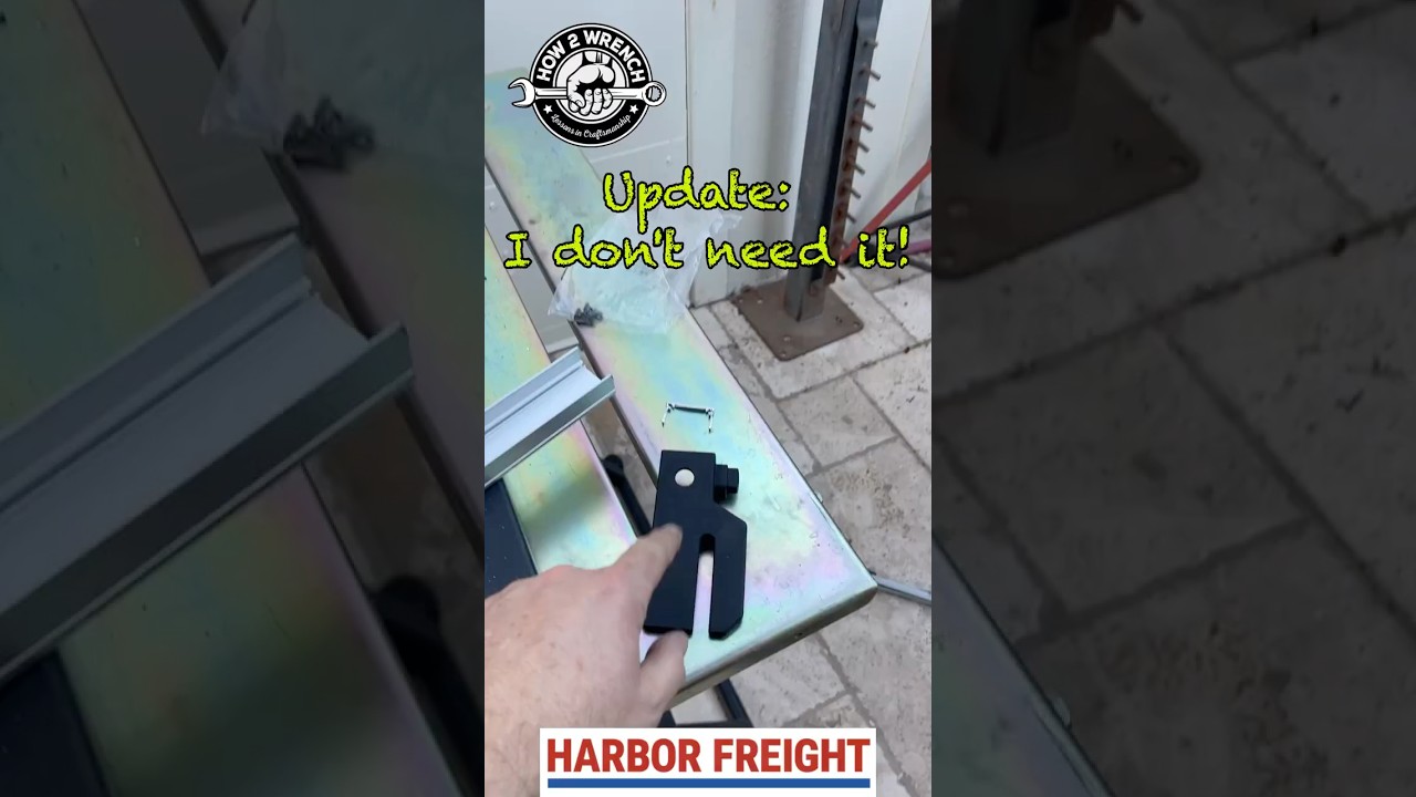 Harbor Freight Universal Mount Update: I don't need it. 