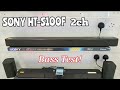 Sony hts100f compact 20 channel 120watts soundbar 100  bass test