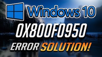 FIX .NET Framework 3.5 Error 0x800f0950 on Windows 10 - 2025