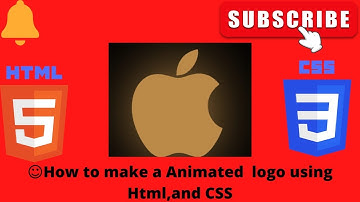 CSS3 Glowing Apple Logo Animation Effects | Qucik CSS Animation Tutorial For Beginners
