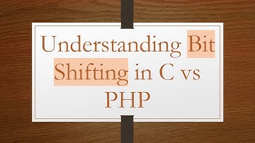 Understanding Bit Shifting in C vs PHP