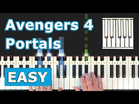Avengers 4: Endgame - Portals - Piano Tutorial EASY - Sheet Music