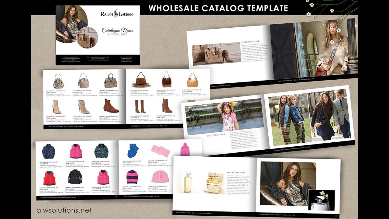 product catalog template for hat catalog, shoe catalog template For Catalogue Word Template