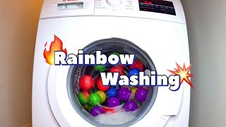 😛🌈 Don’t Miss Rainbow Washing #washingwars #actionmamashow #experiment