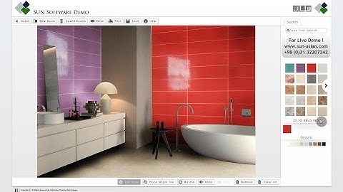 SUN Tile & Ceramics Virtual Decorator (Software)