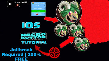 FREE IOS NEW MACRO TUTORIAL FOR IOS AGAR.IO | Jailbreak Required 2020 | 100% FREE(Agar.io Mobile)