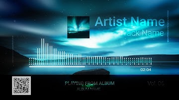 Audio Spectrum / Music Visualizer Concept S6 (Northern Lights)- FREE After Effects Template Download