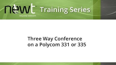 Three-Way Conference on a Polycom 331/335
