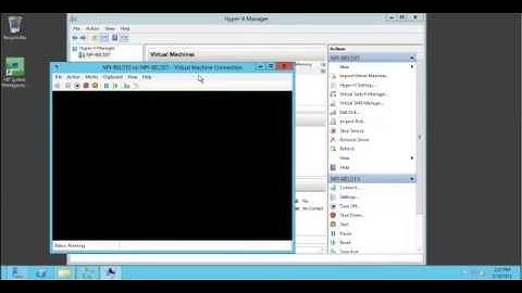 Howto Create your first Hyper-V VM with Windows 8