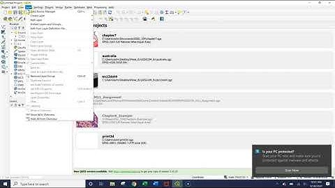 GISG 104 QGIS Manage Layers Toolbar