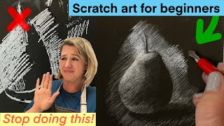 How to draw on scratchboard for beginners! Profile