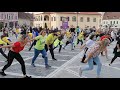 Jerusalema Dance Flash Mob. Piața Sfatului Brașov