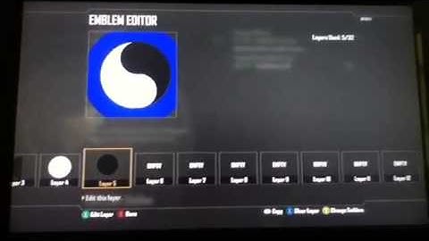 How to make a yin yang emblem for black ops 2