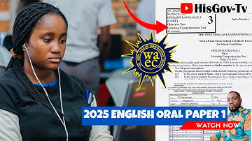 2025 WASSCE English ORAL Exams Solved With Ease 