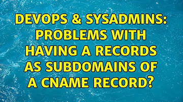 DevOps & SysAdmins: Problems with having A records as subdomains of a CNAME Record?