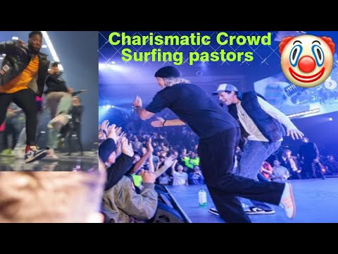 Pastors crowd surfing during "worship" / Make a mockery of Christianity