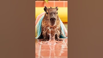Capybara Mirror Mischief — Cute Loop! #capybara #loop #cute #ASMR