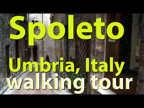 Spoleto, Umbria, Italy, walking tour of Upper Town