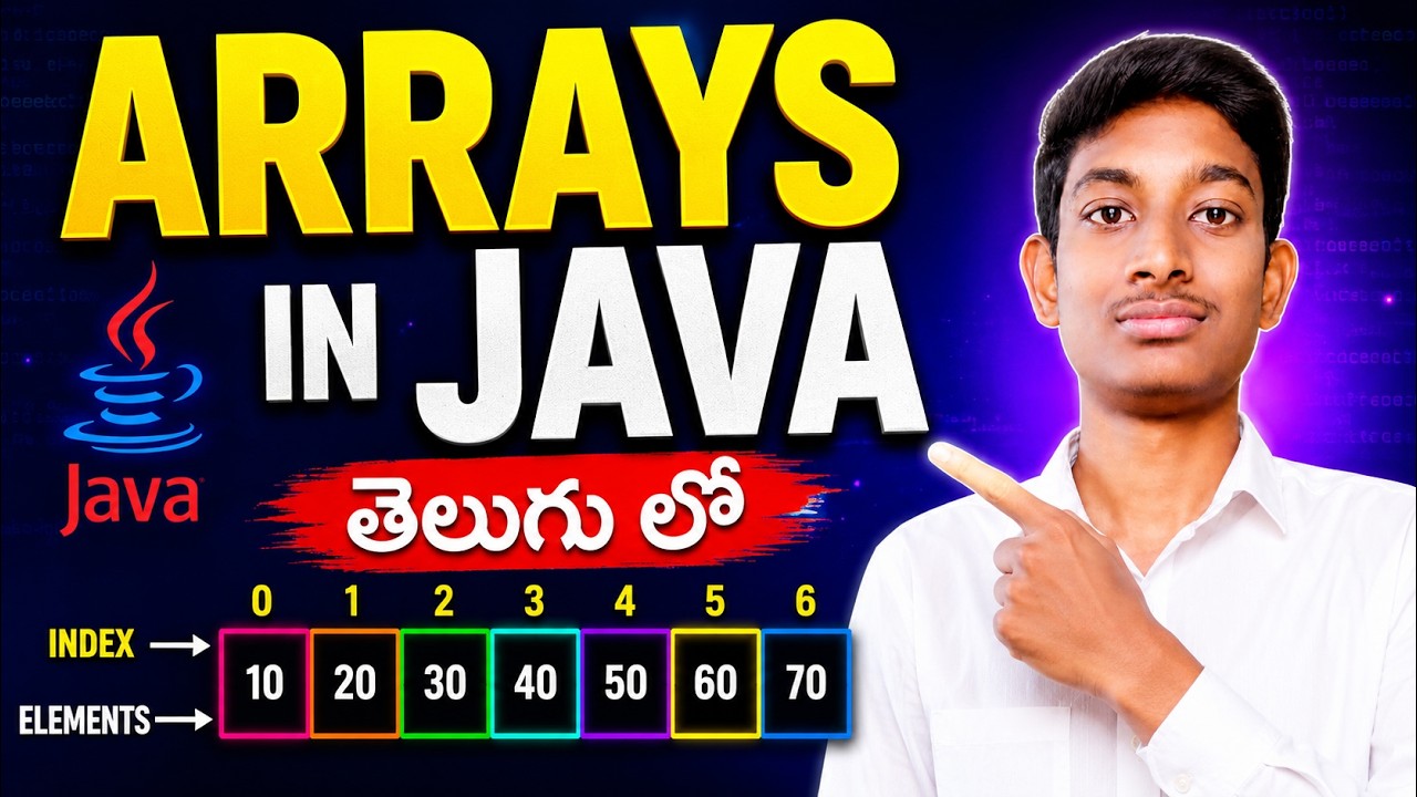 Master Arrays in Java in One Video 🔥 | Complete Telugu Tutorial for ...
